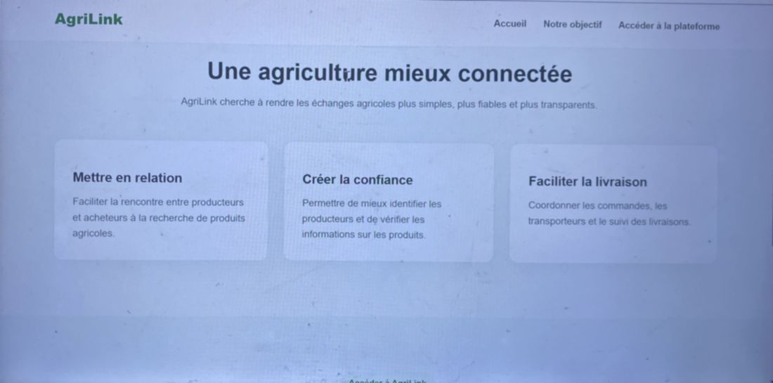 Section objectifs : mettre en relation, créer la confiance, faciliter la livraison